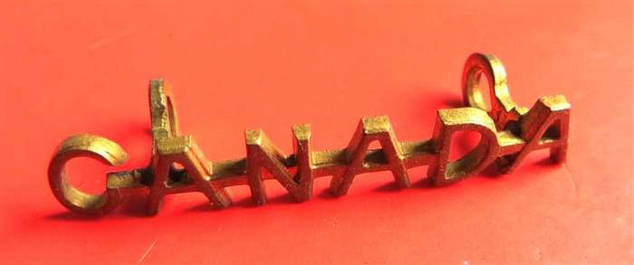 Canada Metal Shoulder title