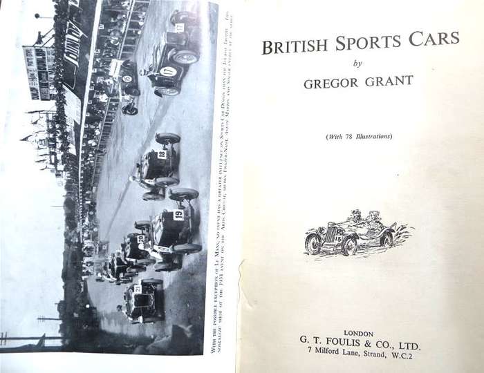 British Sports Cars - 1952 - Gregor Grant