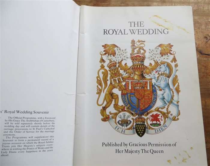 The Royal Wedding Official Souvenire - Lady Di & King Charles