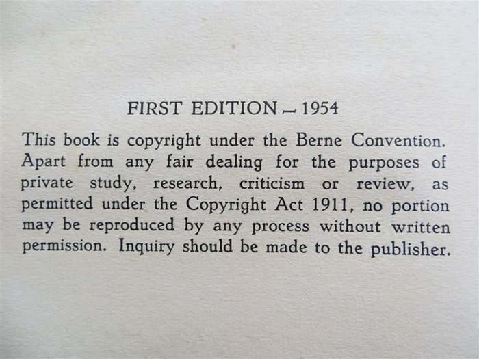 1954 1st Edition  - Lawrence G.Green - Under a Sky Like Flame