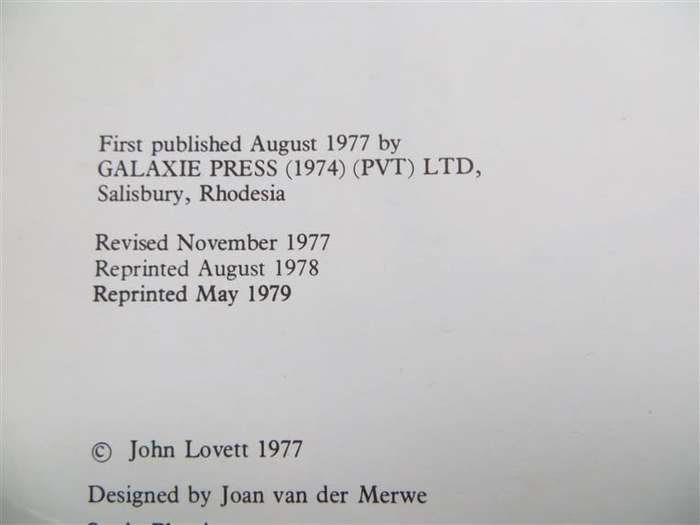 CONTACT - John Lovett - Hardcover Rhodesia - 1979 Print