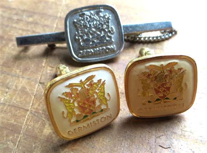 Germiston  Cufflinks pair & Tie Pin