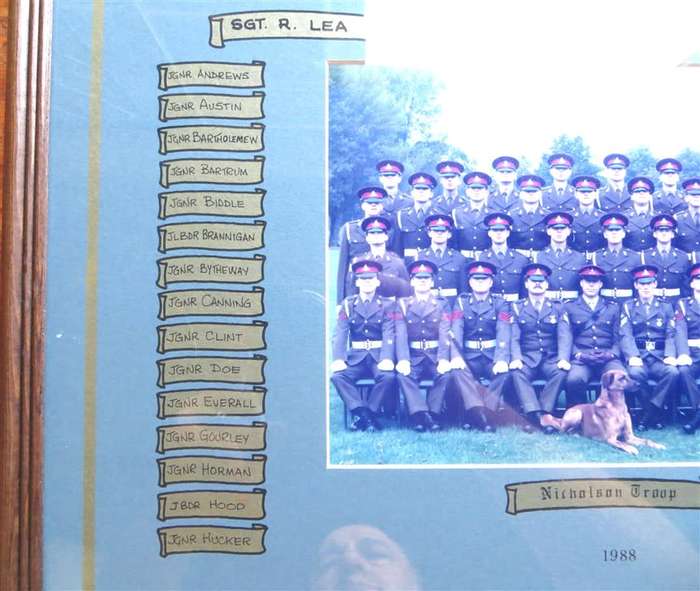 Royal Artillery NicholsonTroop Photo 1988  Framed & Glass