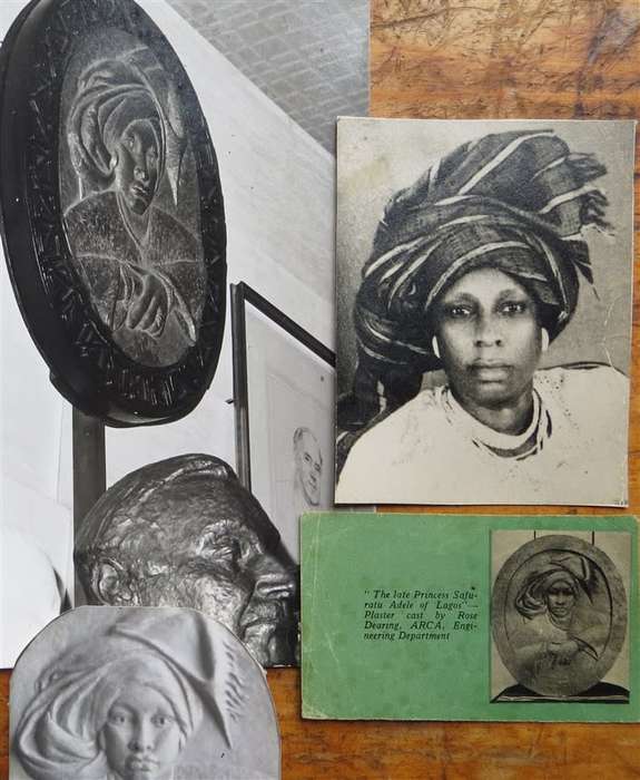Princess Safuratu Adele +-490mm x 375mm Sculpture - Rose Dearing circa. 1969