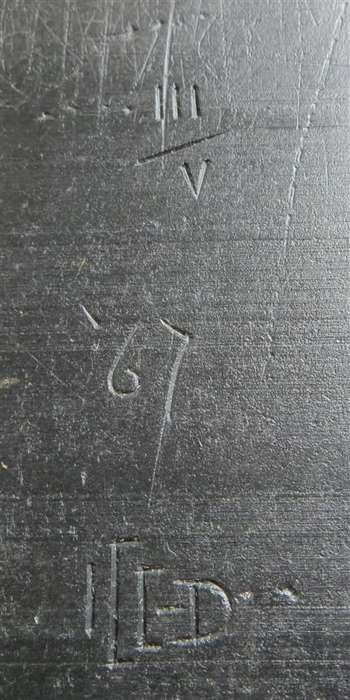 Large Relief Sculpture Set (1965) - 5 x Black Stone Numbered & Signed - 150mmX460mm each Stone
