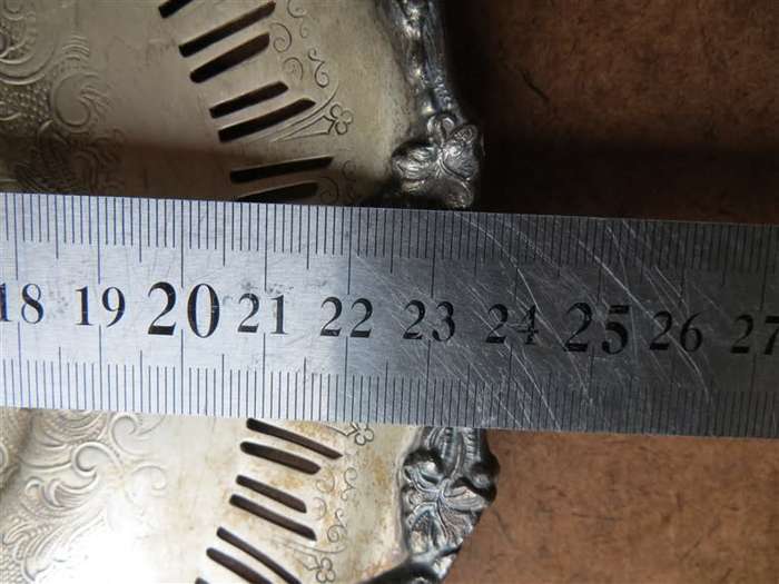 Old English - Numbered Ornate Silver Plated Plate