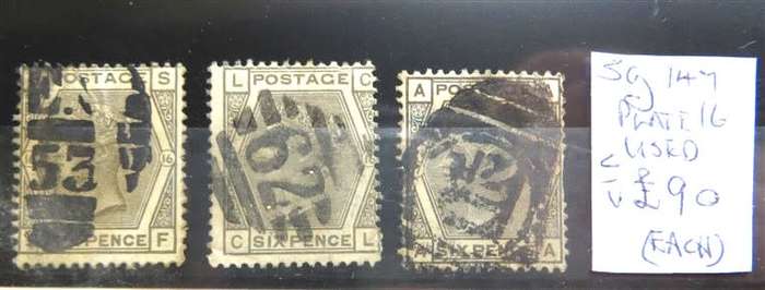 GB SG 147 Plate 16 Used Catalogue Value  R5400.00