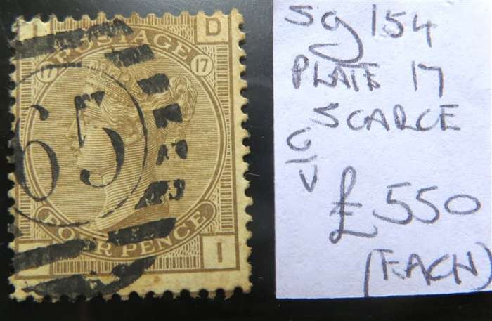 GB SG154 Plate 17 Victoria High Value R11 000.00 SCARCE