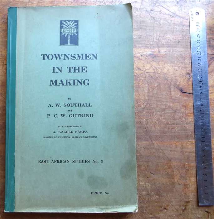 Townsmen in the Making - East African Studies- Southall & Gutkind SCARCE