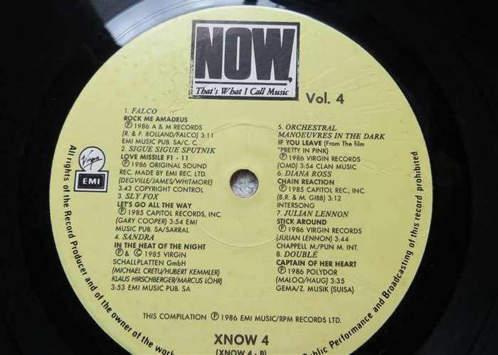 nOW THAT IS WHAT i CALL mUSIC 4 - Vintage Vinyl LP VG / see pics