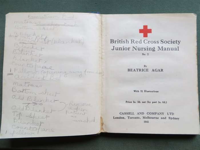 1941 British Red Cross Society - Junior Nursing Manual No.2