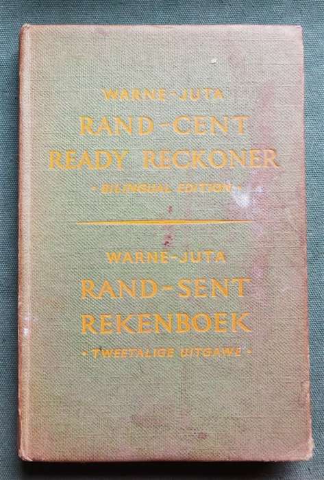 Rand - Cent Ready Reckoner - Eric Rosenthal - Warne JUTA Bilingual