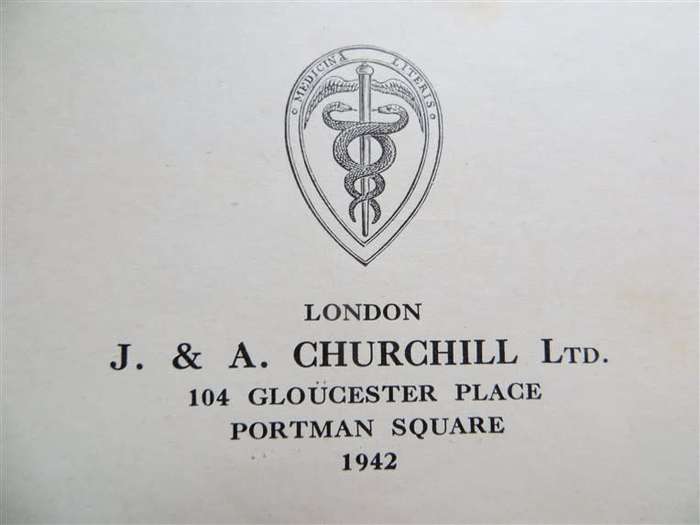 1942 WW2 Medical Hardcover - Disorders of the Blood - L.E.H Whitby