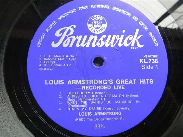 Louis - Greatest Hits Vintage Vinyl LP - VG