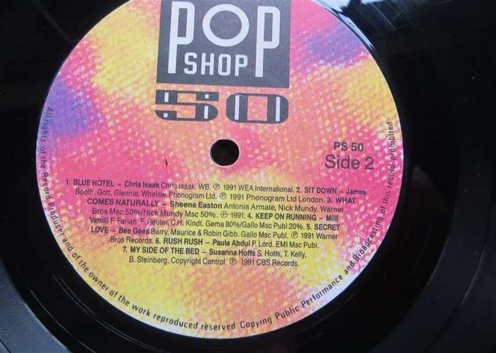 Pop Shop 50 - Vintage Vinyl LP - G see pics