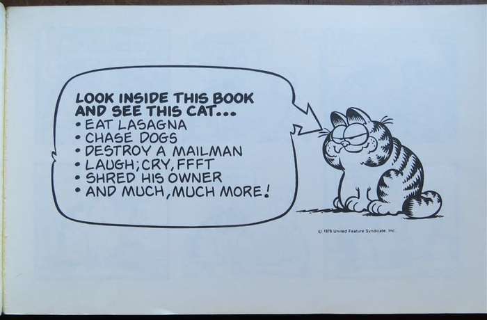 1980 Garfield at Large Comic - Jim Davis