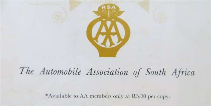 1969 AA Vintage Road Atlas & Touring Guide of South Africa 3rd Edition