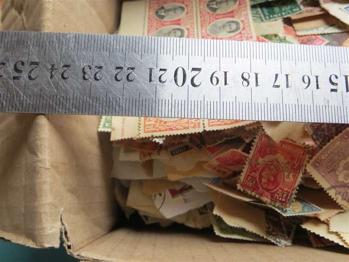 Glory Box of World Stamps on and off Paper - Must be treasure here!