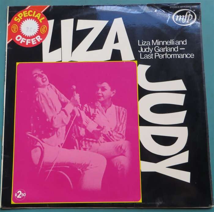 Vintage Vinyl LP - Liza Minnelli & Judy Garland - Last Performance - Cover VG/ Vinyl VG