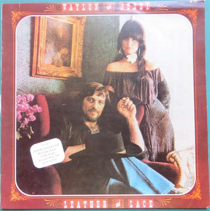 Vintage Vinyl LP - Waylon & Jessi - Leather & Lace - Cover VG / Vinyl VG