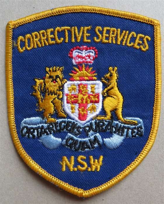 Corrective Services N.S.W Embroidered Badge