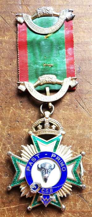 Silver Hallmarked Masonic Jewel - Primo H.L Harpur Jan 1912