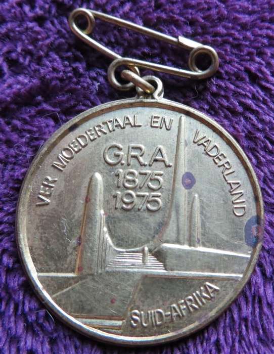 1875-1975 GRA ver Moedertaal en Vaderland medallion