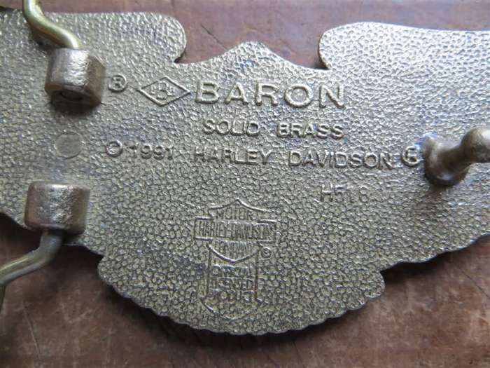 Vintage Harley Davidson Solid Brass Official Licensed Belt Buckle