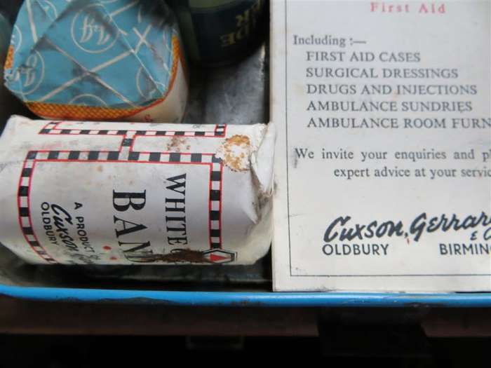 Vintage Johnson & Johnson First Aid Autokit + Contents as shown
