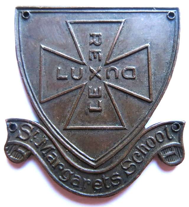 Vintage St Margarets School badge