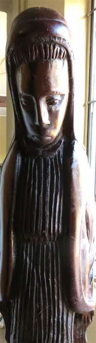 Hardwood Carving - Mother Mary - +- 600mm high Standing
