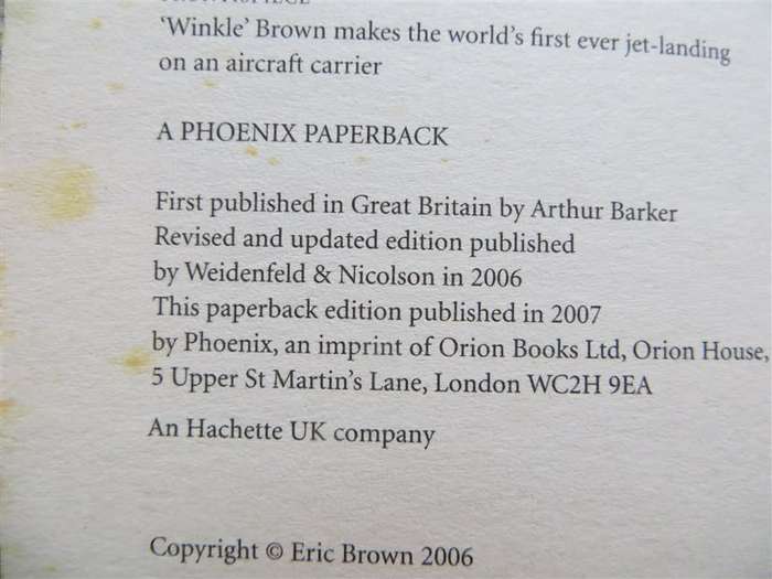Wings on my Sleeve - Capt. Eric `Winkle` Brown