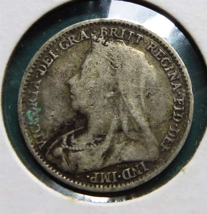 GB 1896 SILVER Threepence 3d