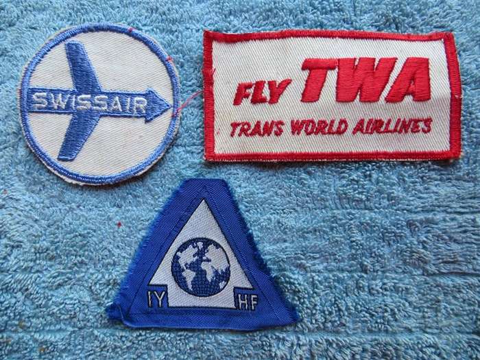 Embroidered Flying theme Badges x 3 - 1 Bid