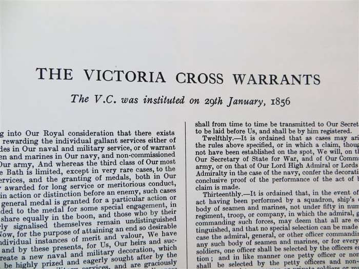 The Victoria Cross - 1856 to 1920 - hardcover Sir O`Moore Creagh VC.GCB. and E M Humphris