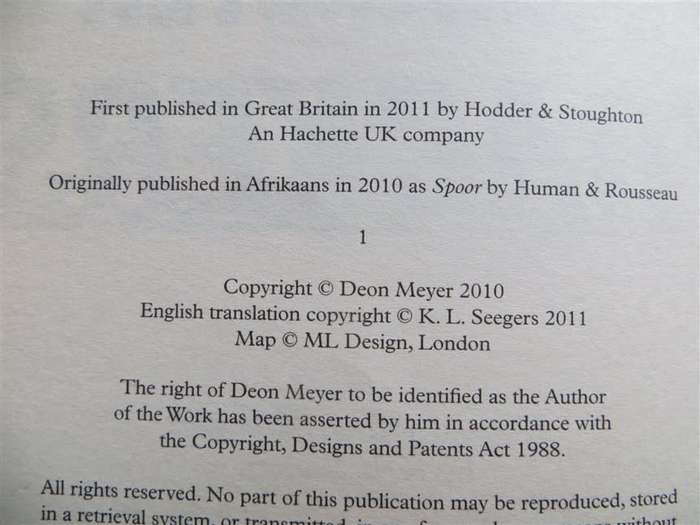 Deon Meyer - Trackers