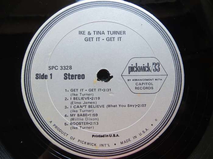 Ike & Tina Turner - get It! get it! Vintage Vinyl LP Cover VG/VG