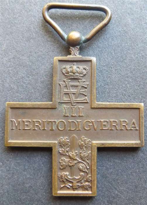 Italian War Merit Cross Fullsize Medal - No Ribbon