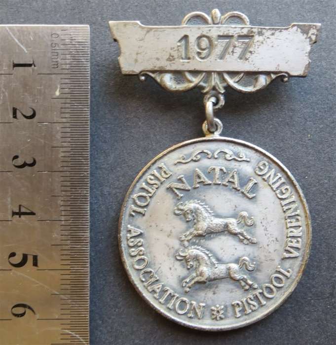 1977 NATAL Pistol association Medal