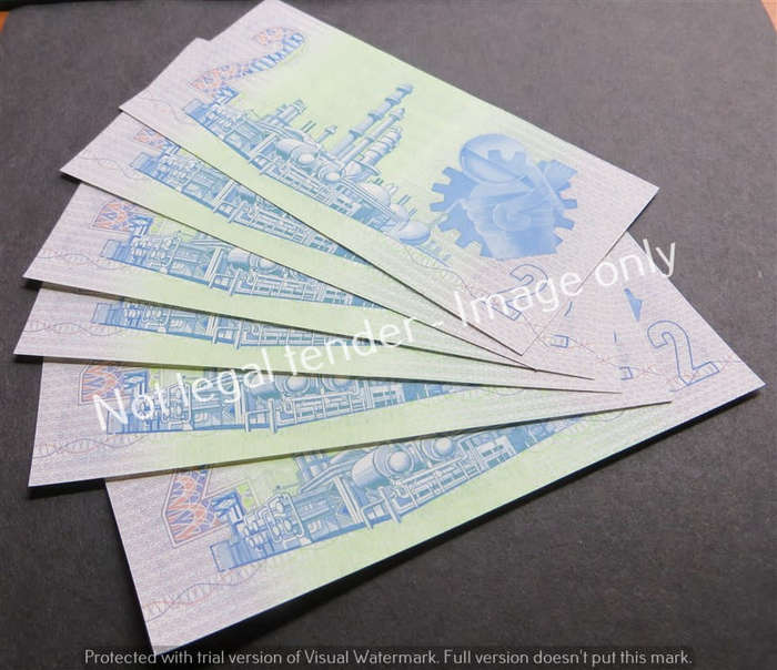 6 X GPC De Kock R2 Consecutive Number DV 3rd Issue notes
