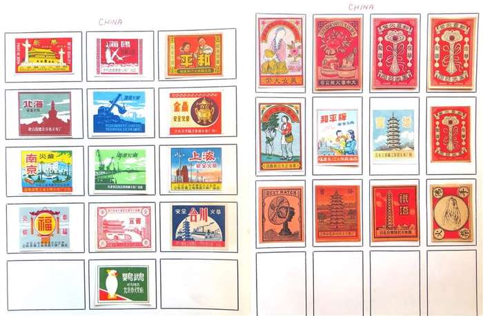 Vintage China Matchbox labels Collection