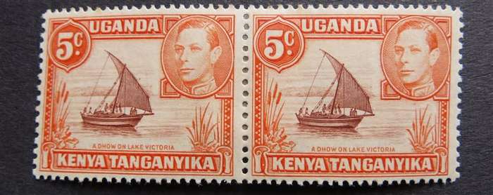 KUT Kenya Uganda Tang 15c & 5C Blocks SG.137a