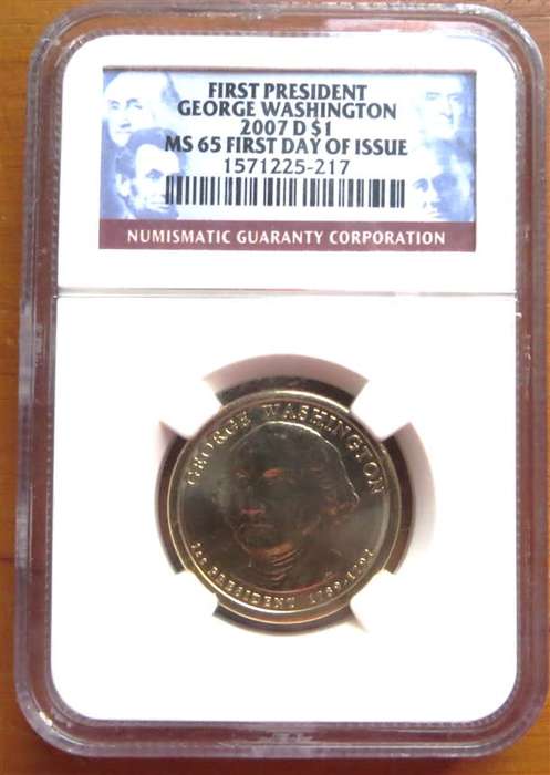 2007 George Washington $1 NGC MS65
