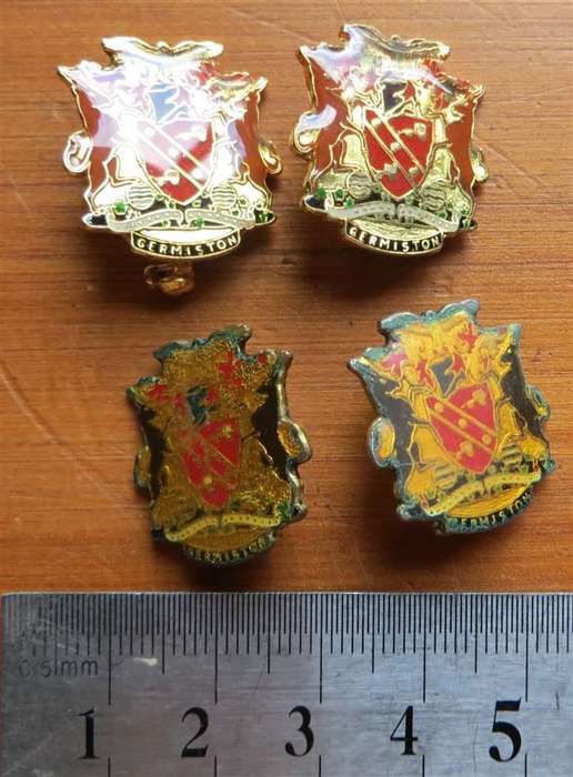 4 x Germiston badges Lot - 1 Bid