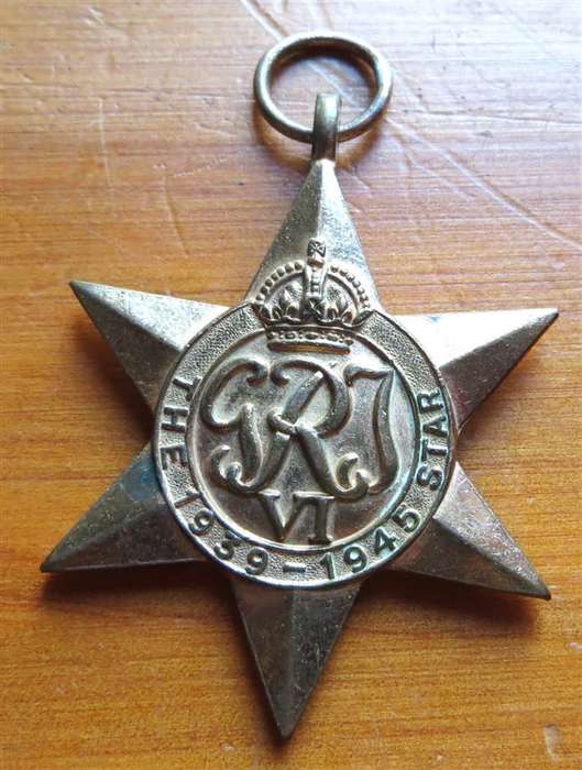1939-45 Star WW2 Medal - J.N De Jager #141610