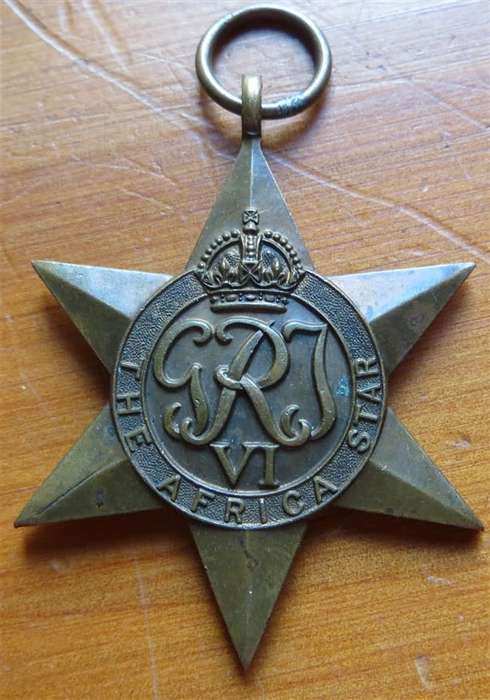 1939-45 Africa Star WW2 Medal unnamed