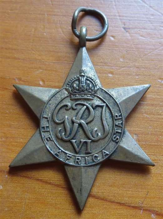 1939-45 Africa Star K.M Burnett #214442 WW2 Medal