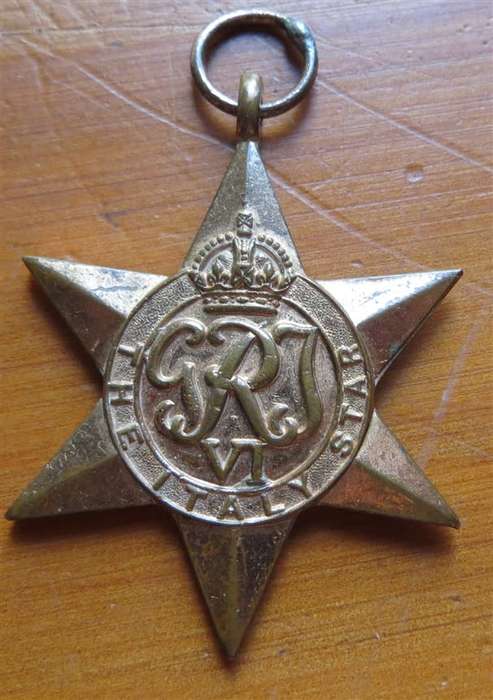 1939-45 Italy Star D.Hillicks #76213 WW2 Medal