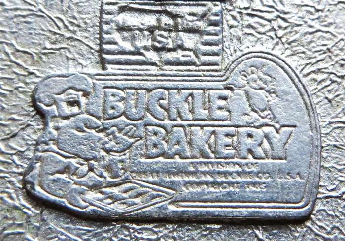 Vintage 1985 U.S.A Belt Buckle Bakery Metal Belt Buckle #1679