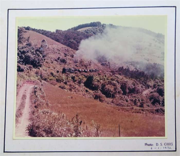 SAR/SAS Original Steam train photo 250mmx190mm - D.S Gibbs 1972 - Foxing present
